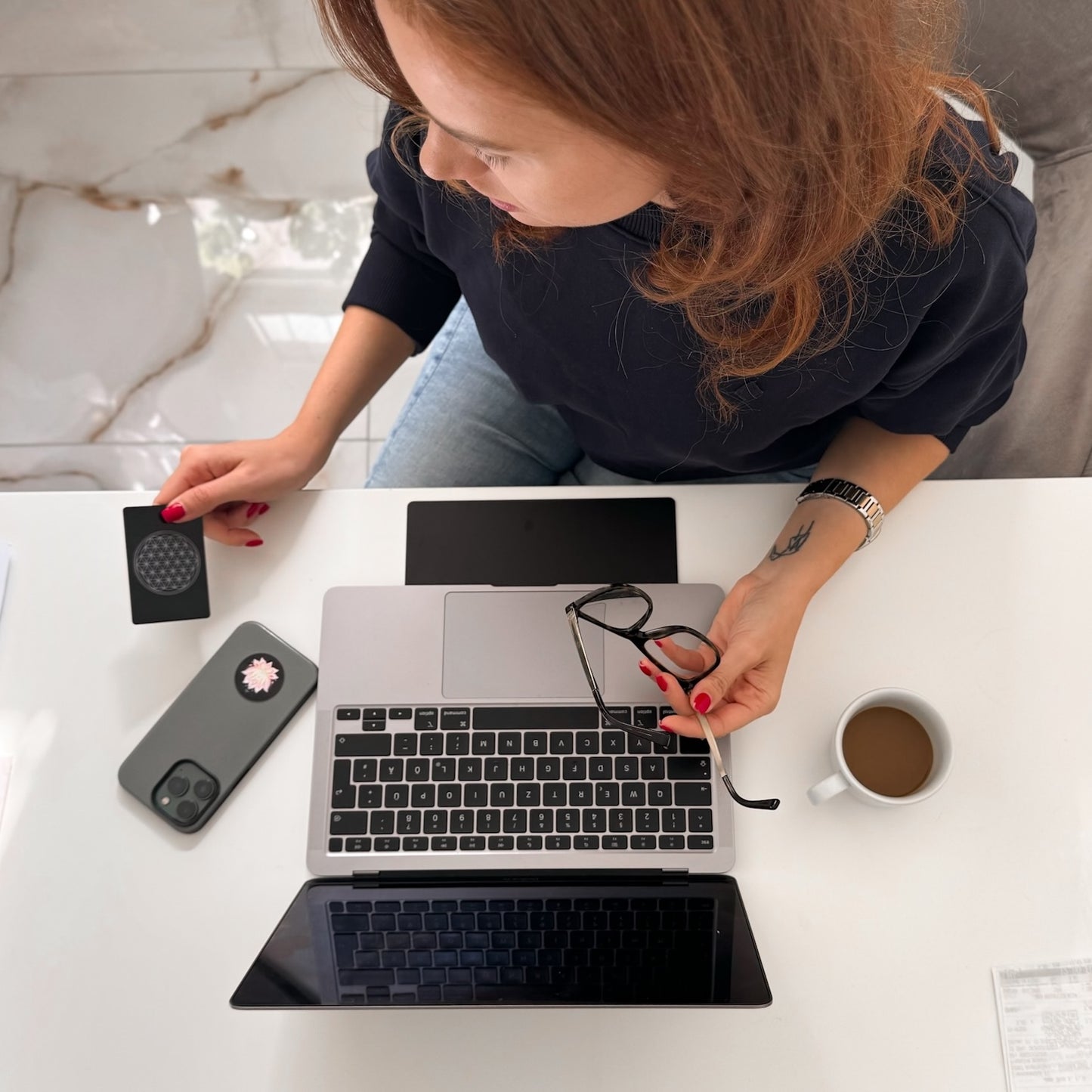 EMF harmonizer credit card - black