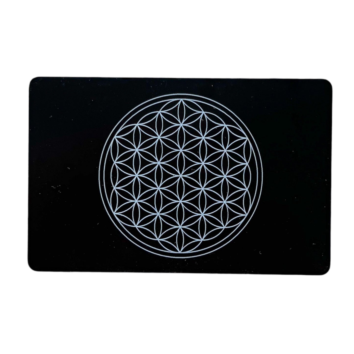 EMF harmonizer credit card Flower of Life - black 