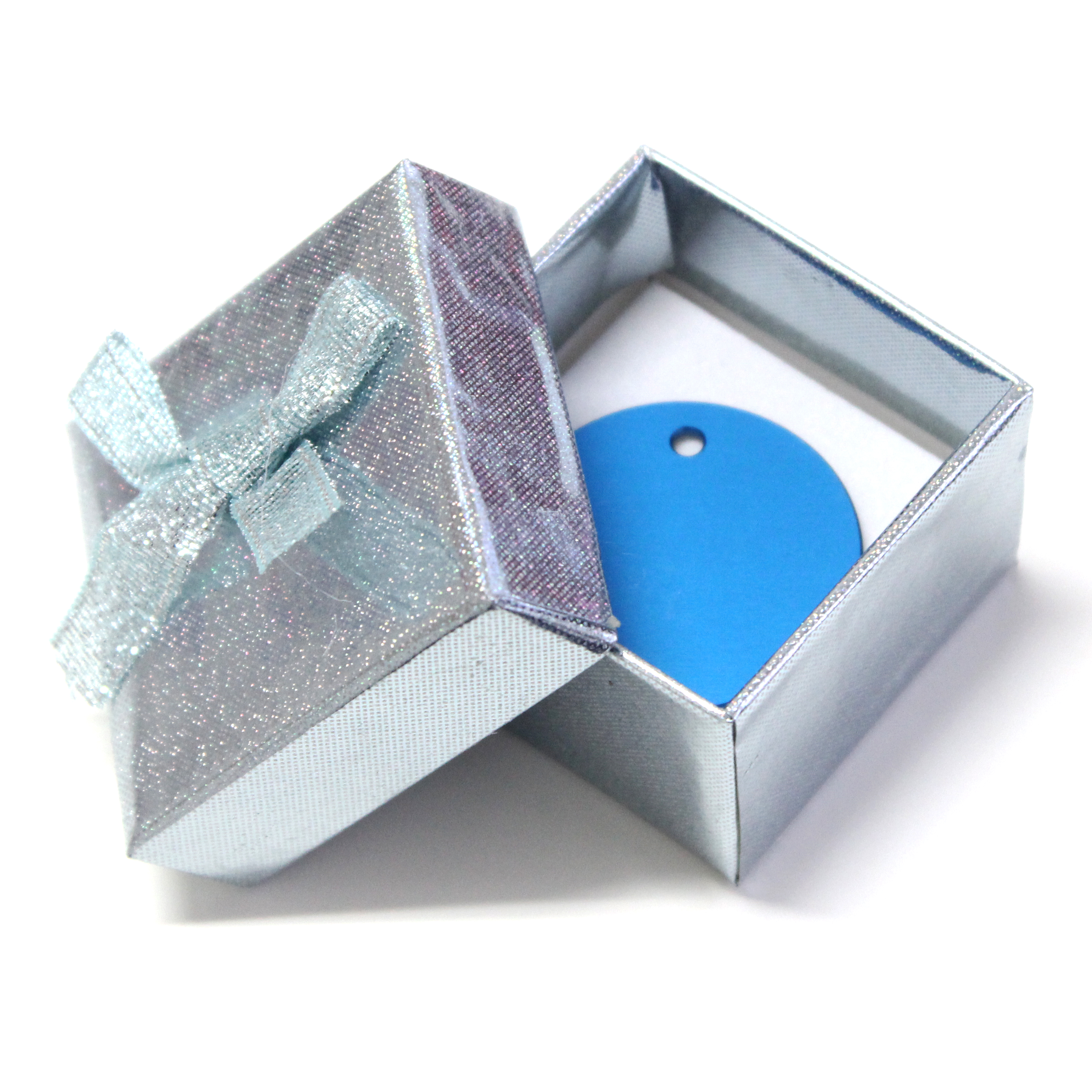 Darčeková krabička modrá 4x4cm