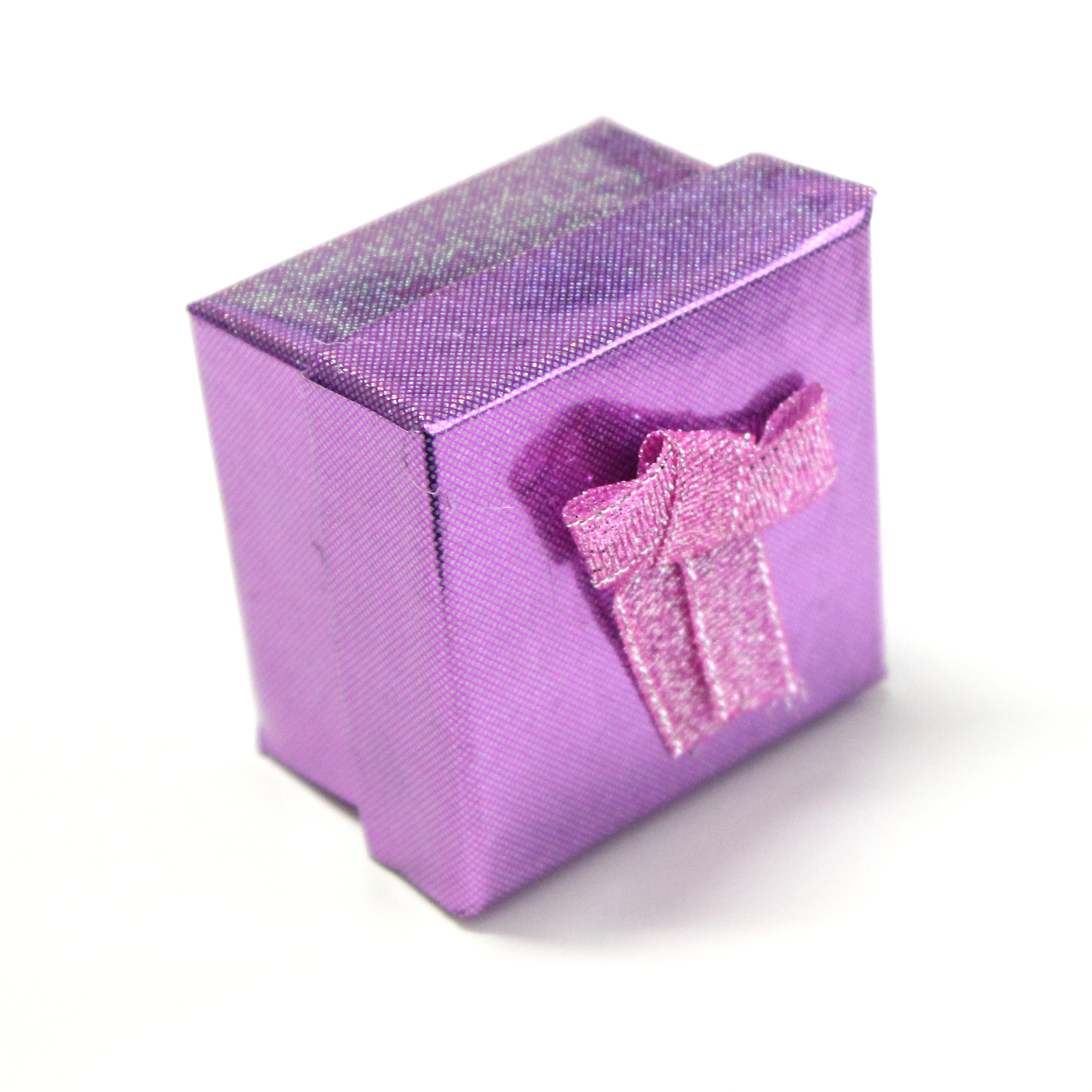 Darčeková krabička fialová 4x4cm