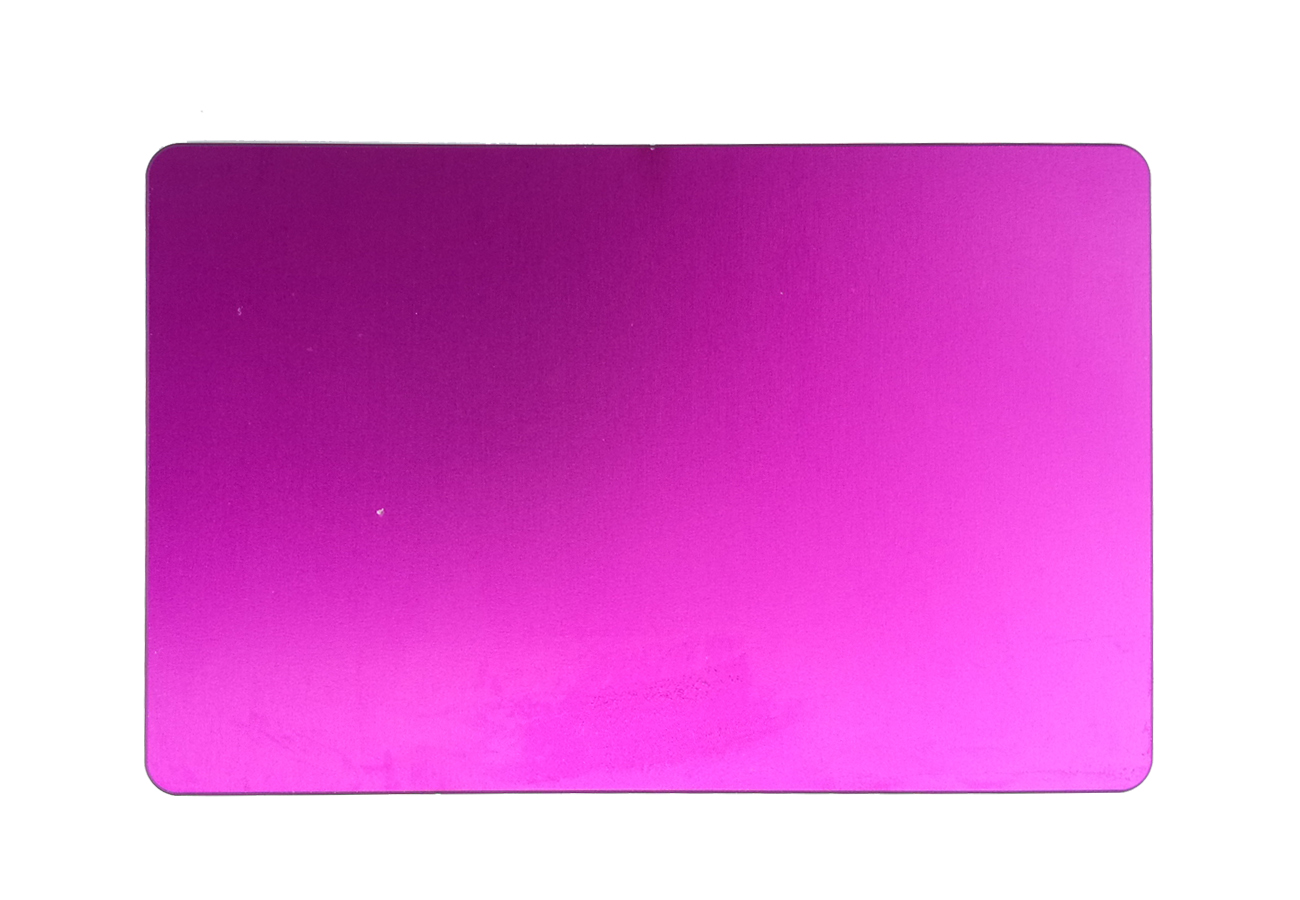 Platnička Tesla 8,5x5,5cm purpurová