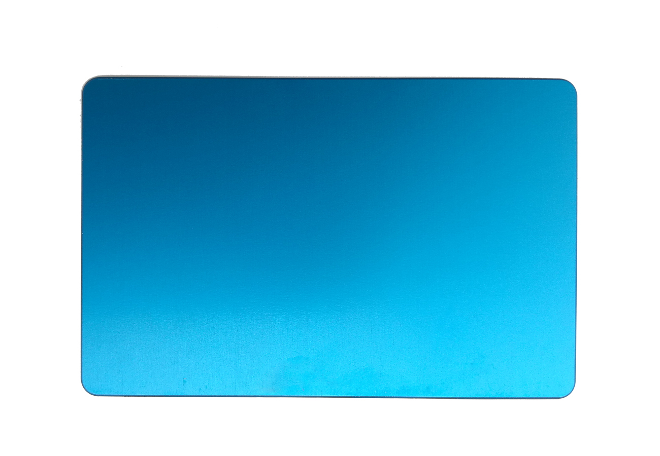 Platnička Tesla 8,5 x 5,5 cm modrá